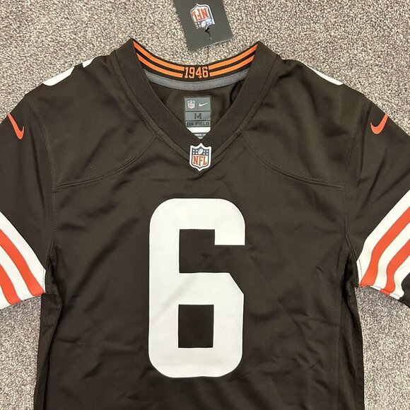 Nike Cleveland Browns NFL Mayfield #6 Football Jersey Youth Size M - NWT $85 - Picture 6 of 16